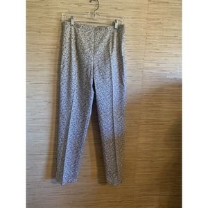 Ann Taylor Pants, Size 6, Tiny Brown Floral Pattern